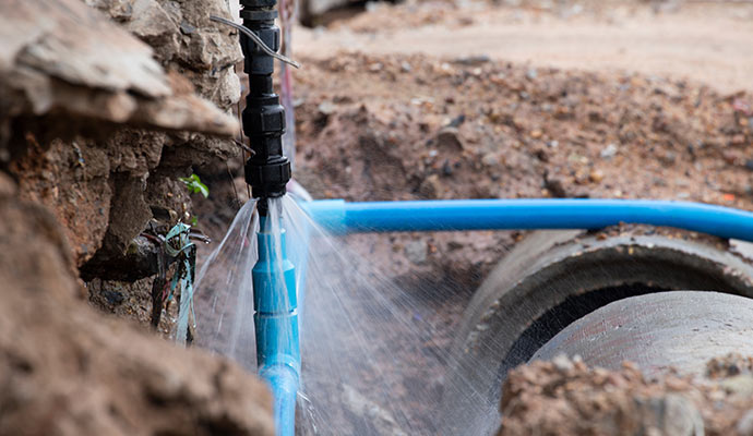 Broken pipe in Colorado Springs, CO