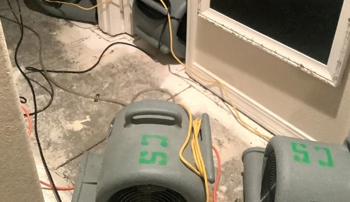 Water damage restoration equipment