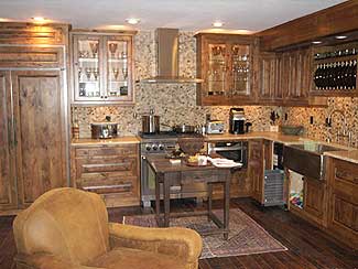 Kitchen with Wood Cabinets
