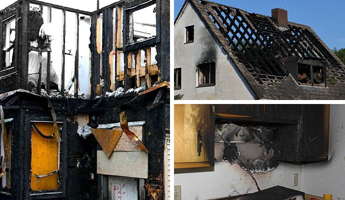 residential fire types and restoration service