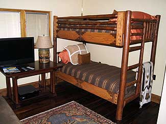 Wood Bunkbeds with Rustic Style Railings